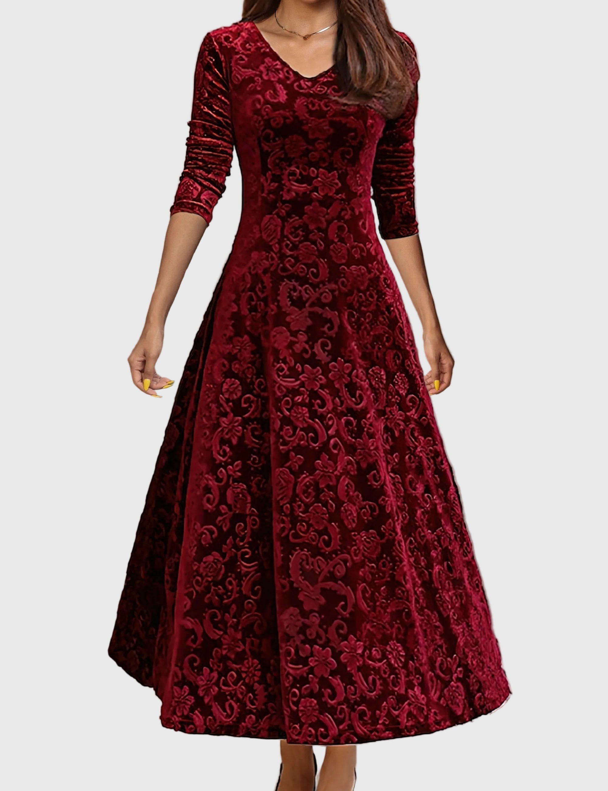 Nancy - Ünnepi Velúr Elegancia Ruha