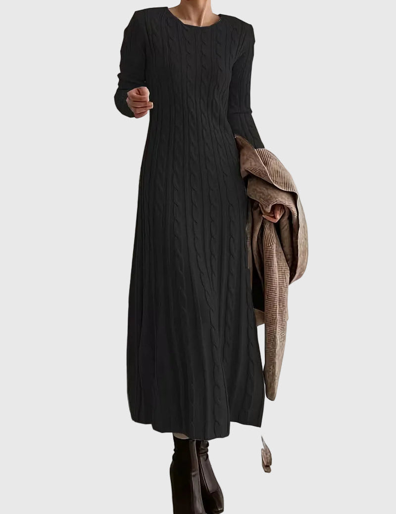 Vanessa - Elegáns Kötött Maxi Ruha
