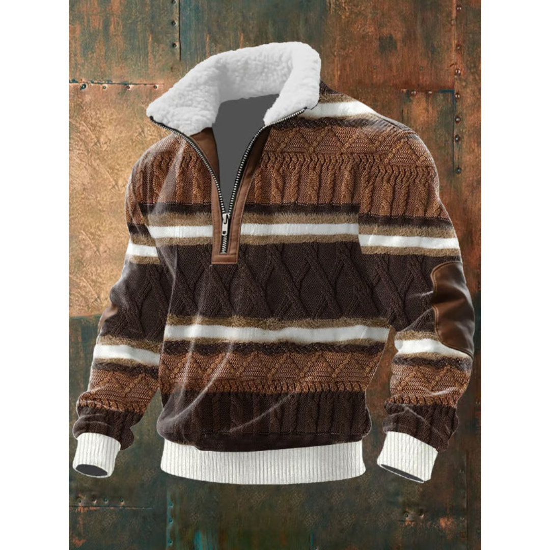 János - Magas nyakú fleece pulóver