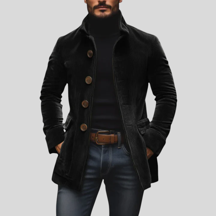 Davide - Ráncos Velúr Kabát