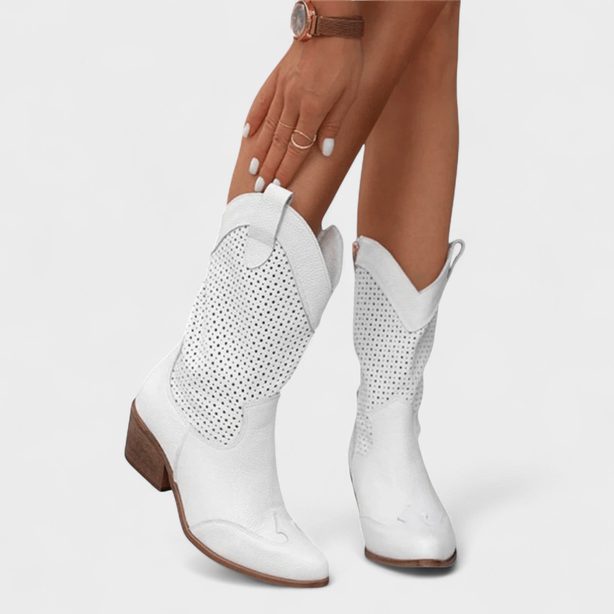 Anna™ | Elegáns western stílusú bokacsizma
