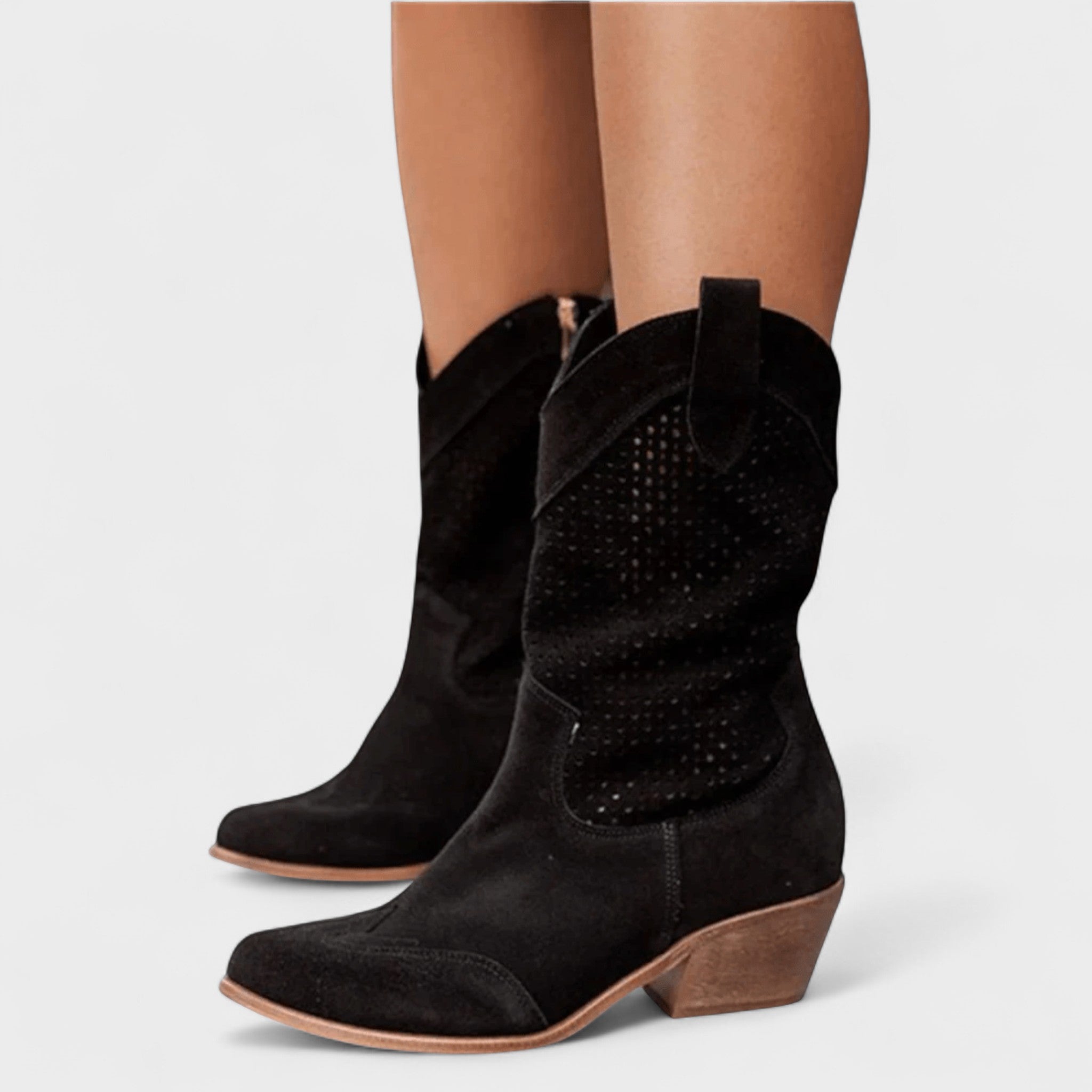 Anna™ | Elegáns western stílusú bokacsizma