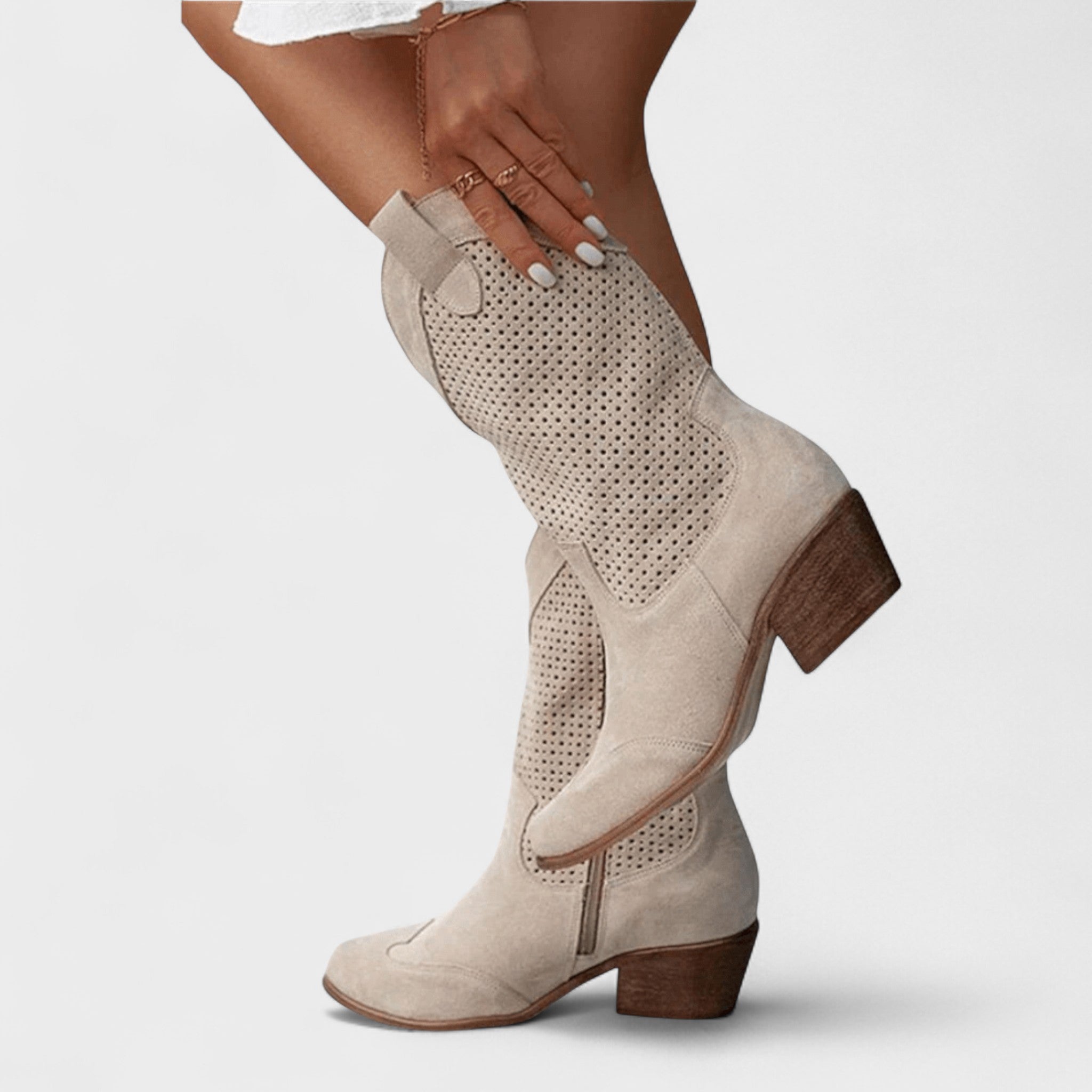 Anna™ | Elegáns western stílusú bokacsizma