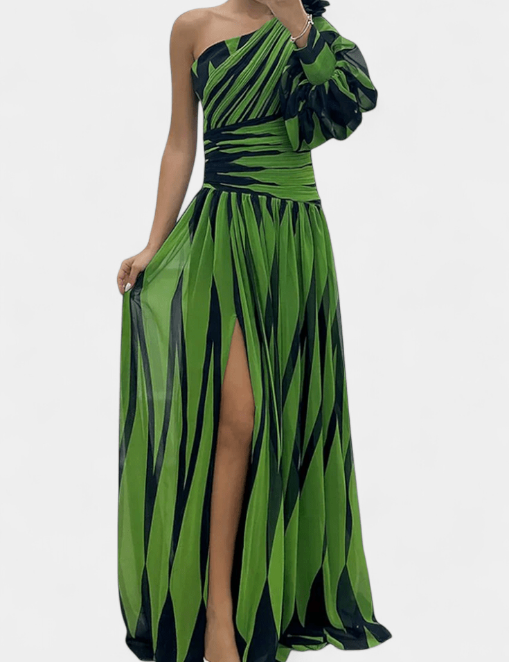 Bethania Csíkos maxi ruha