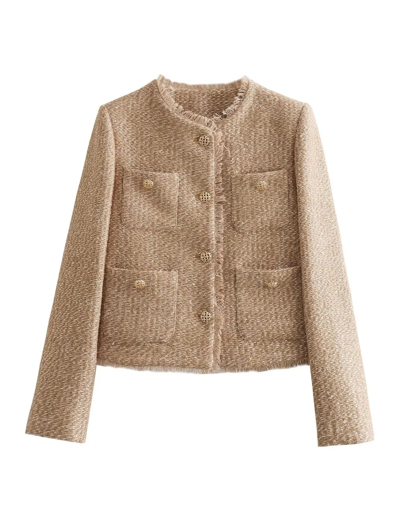 Clarette - Elegáns Rövid Blézer Gombokkal