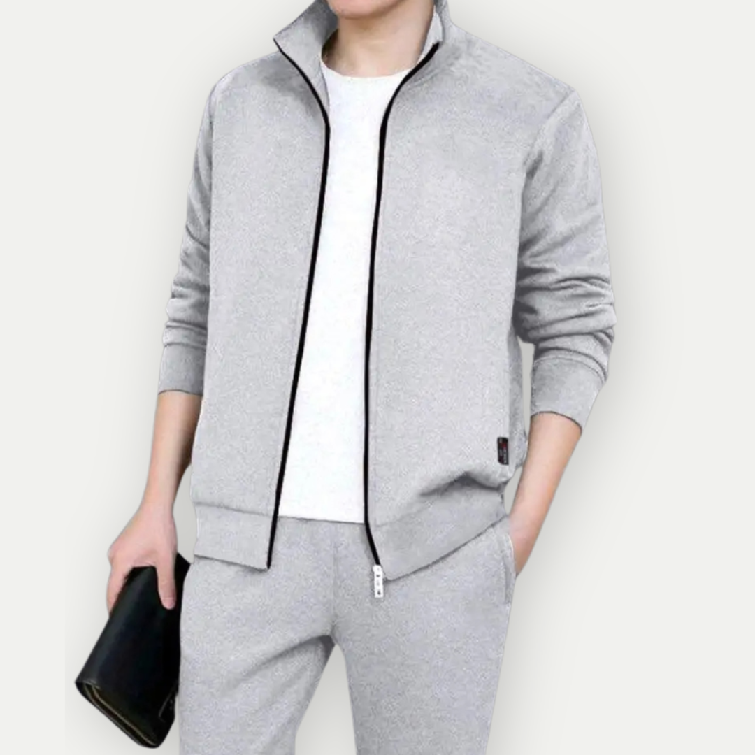 Férfi Zip-Up Dzseki és Nadrág Szett