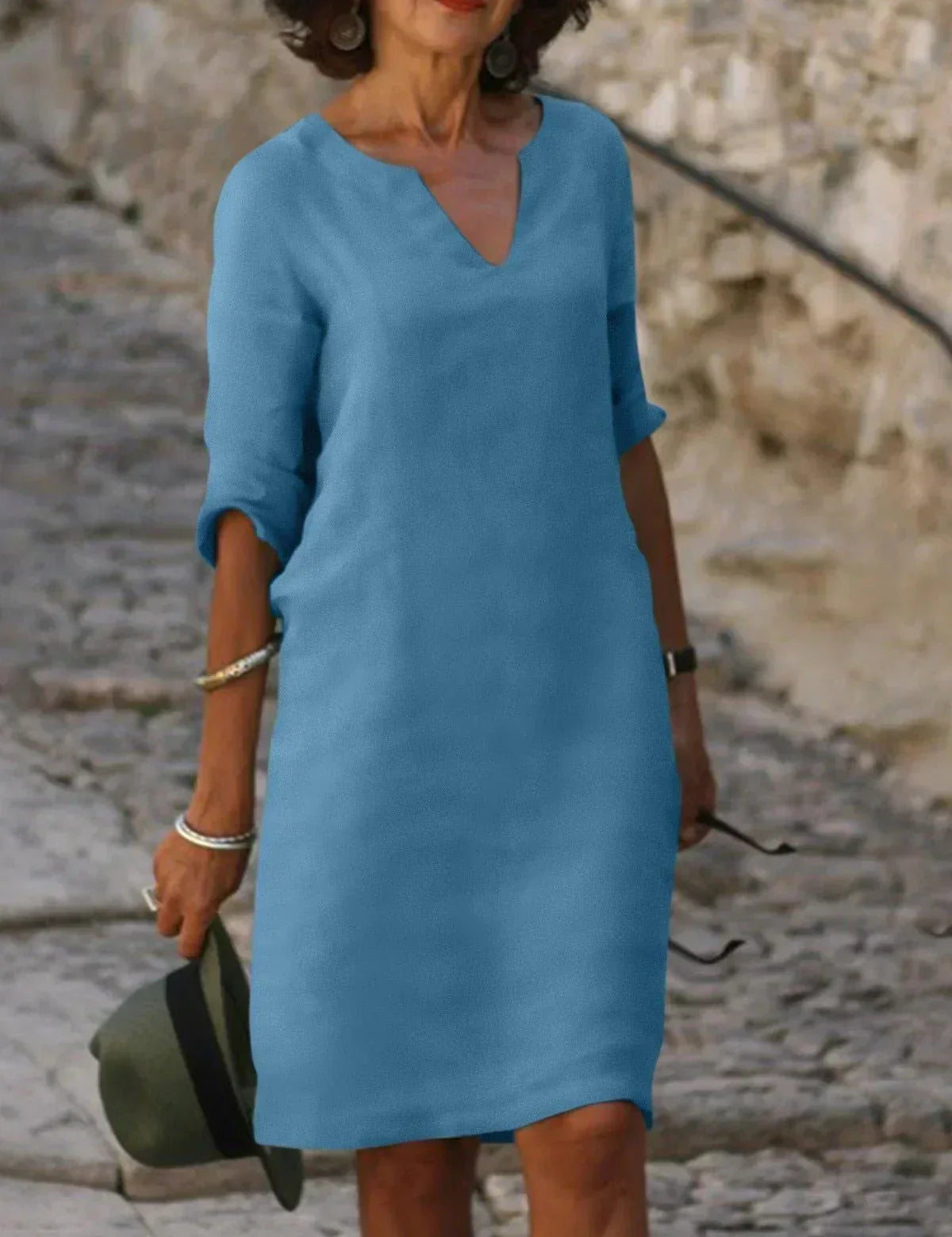 Josette™ | Elegáns V-nyakú ruha