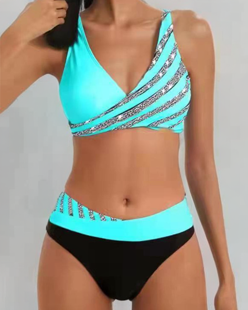 Zsófia Meleg Tónusú Mintás Bikini