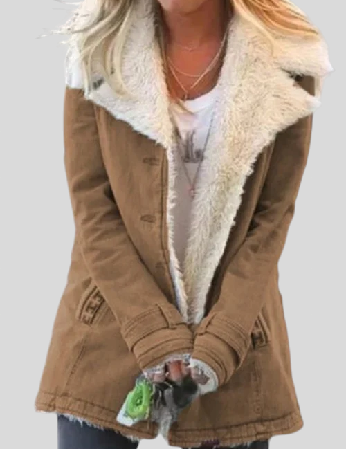 Andrea - Elegáns Douillette Kabát