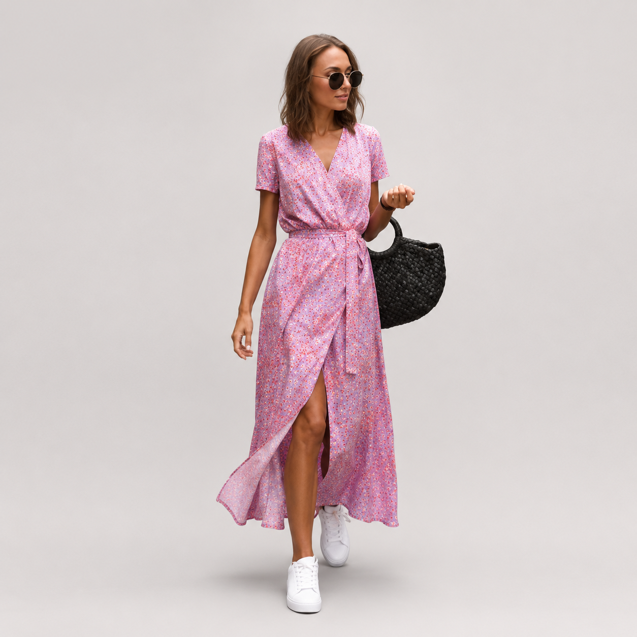 Juli – Elegáns V-kivágású ruha