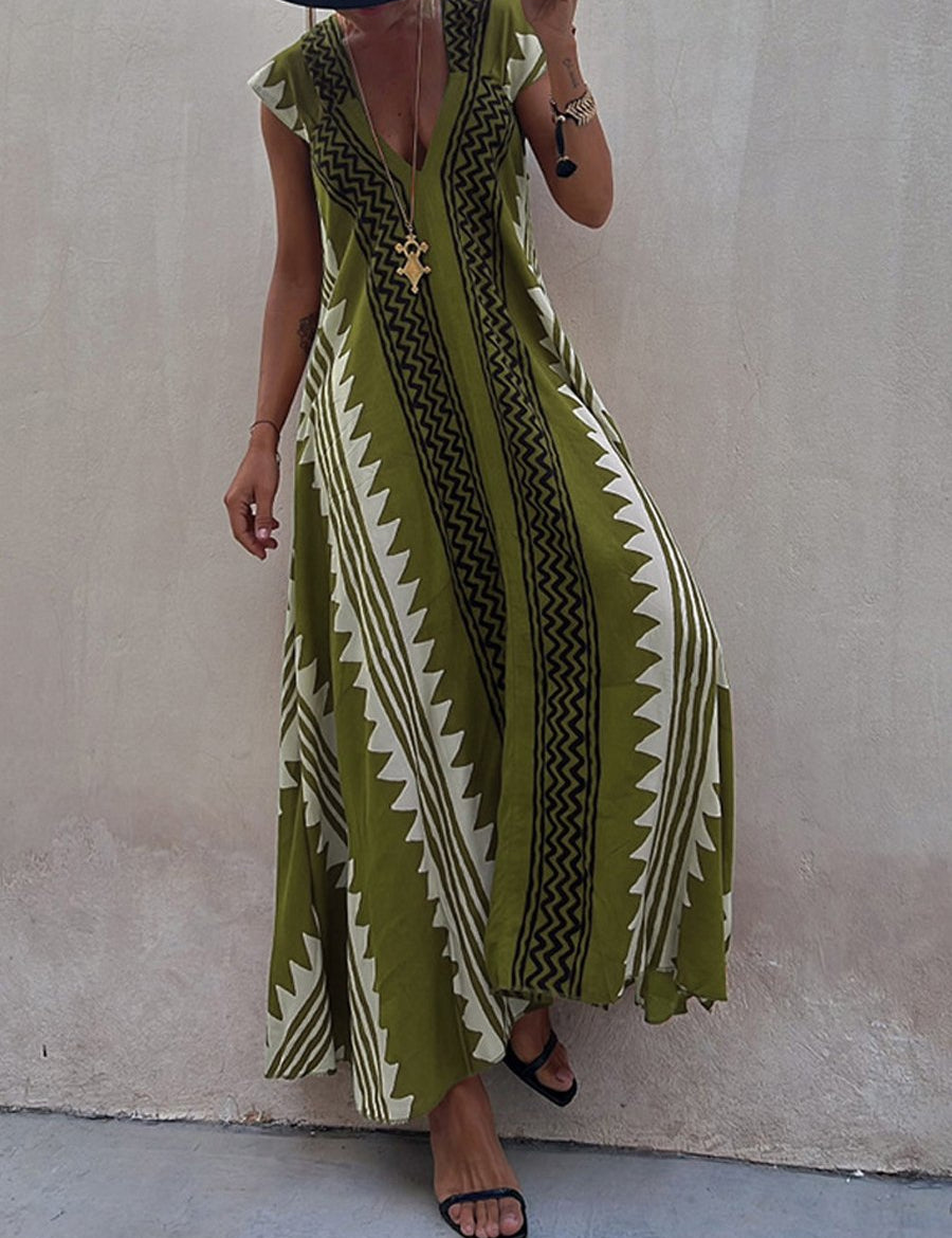 Boho™ | Ujjatlan, V-kivágású ruha