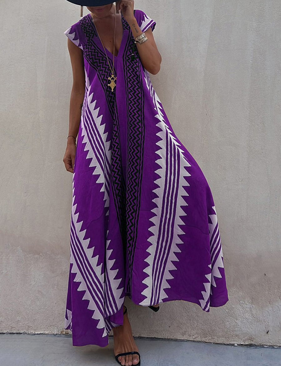 Boho™ | Ujjatlan, V-kivágású ruha