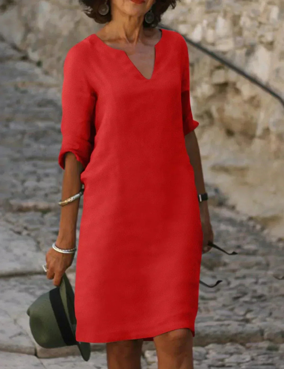 Josette™ | Elegáns V-nyakú ruha