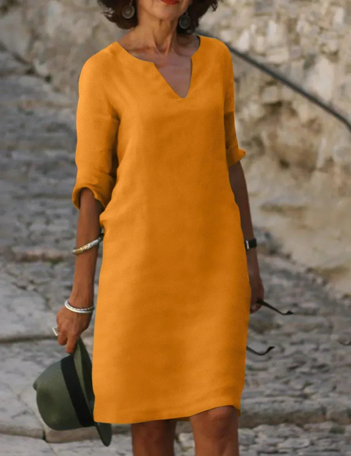 Josette™ | Elegáns V-nyakú ruha