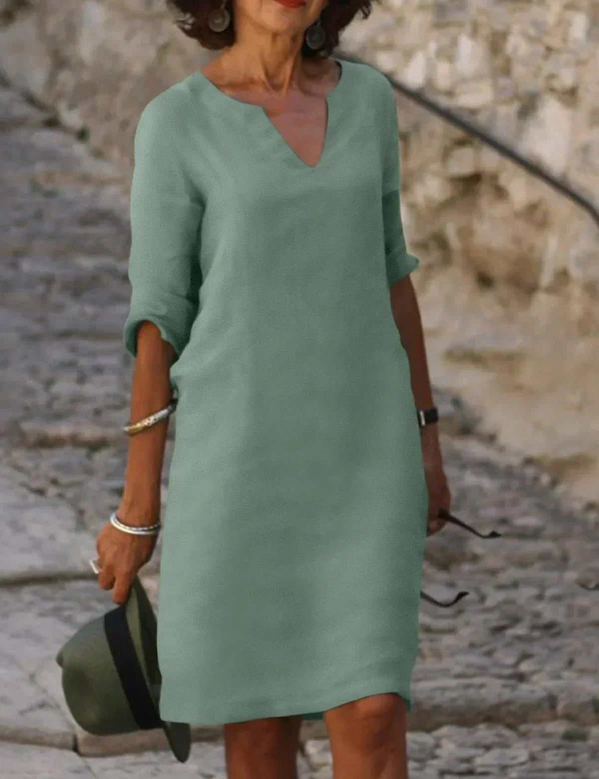 Josette™ | Elegáns V-nyakú ruha