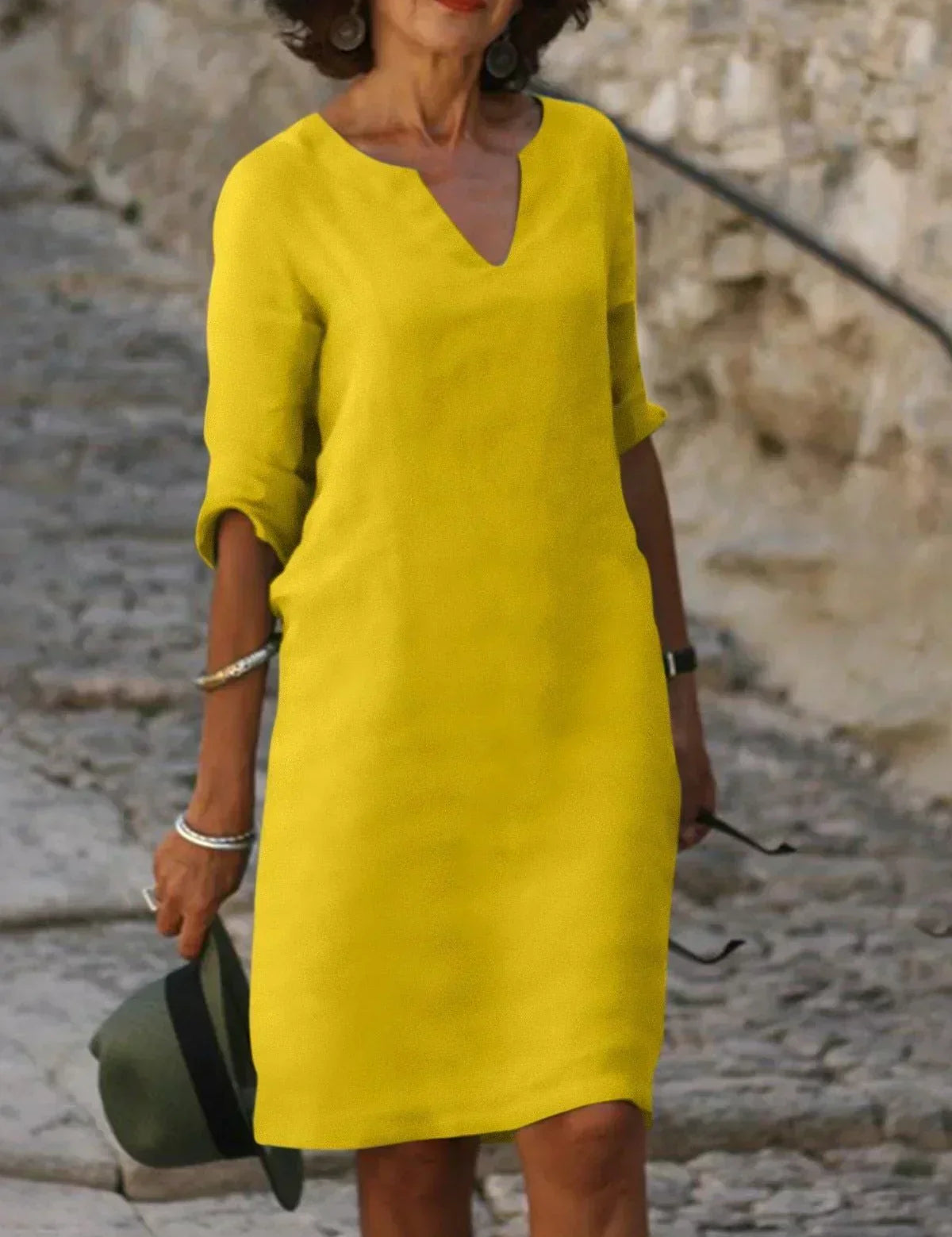 Josette™ | Elegáns V-nyakú ruha