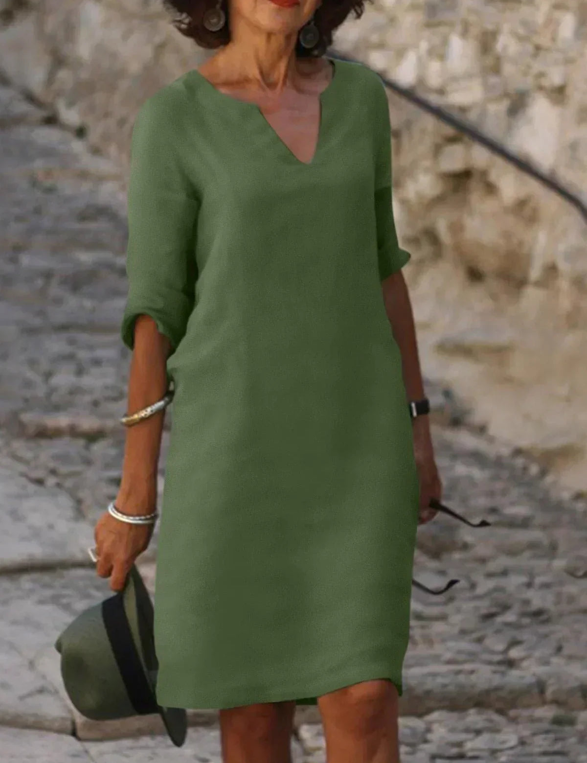 Josette™ | Elegáns V-nyakú ruha